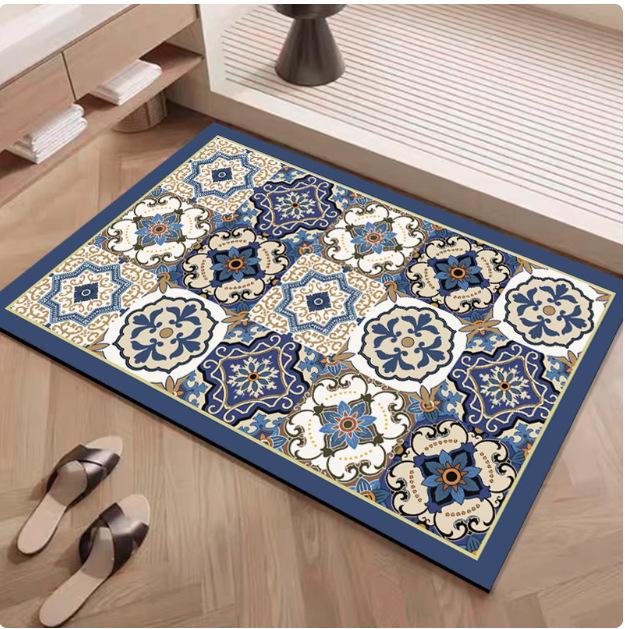 Diatom Mud Floor Mat Dirt-Resistant Non-Slip Foot Pad Quick-Drying Bathroom Door Toilet Door Mat Carpet Pad Water Absorption Quick-Drying