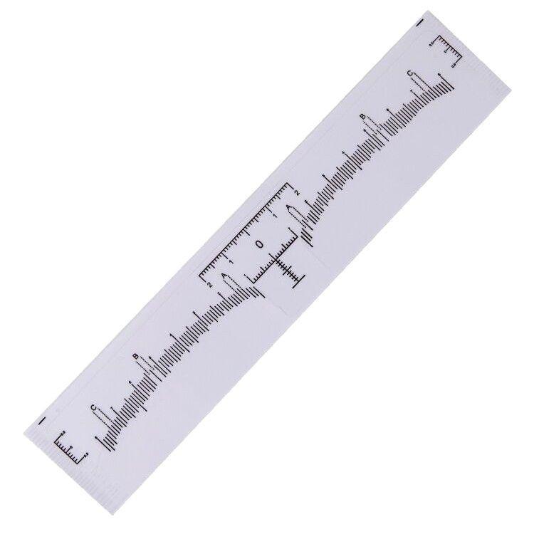 Brow Mapping Ruler 100pcs/pack Permanent Makeup Academy Kit Disposable Transparent Sticker Microblading PMU Eyebrows