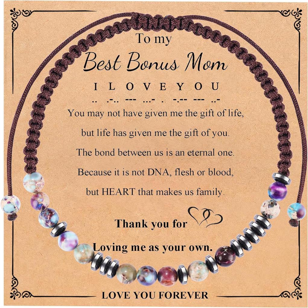 Morse code bracelet, magnet spacer, tiger eye weave, gift bracelet, emperor stone code bracelet.