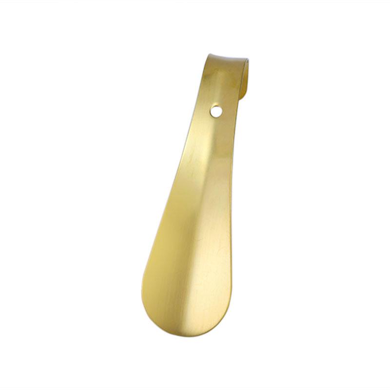 Titanium Gold Shoehorn for Easy Shoe and Sock Removal - Ideal for Elderly and Pregnant Women at Home or On-the-Go.