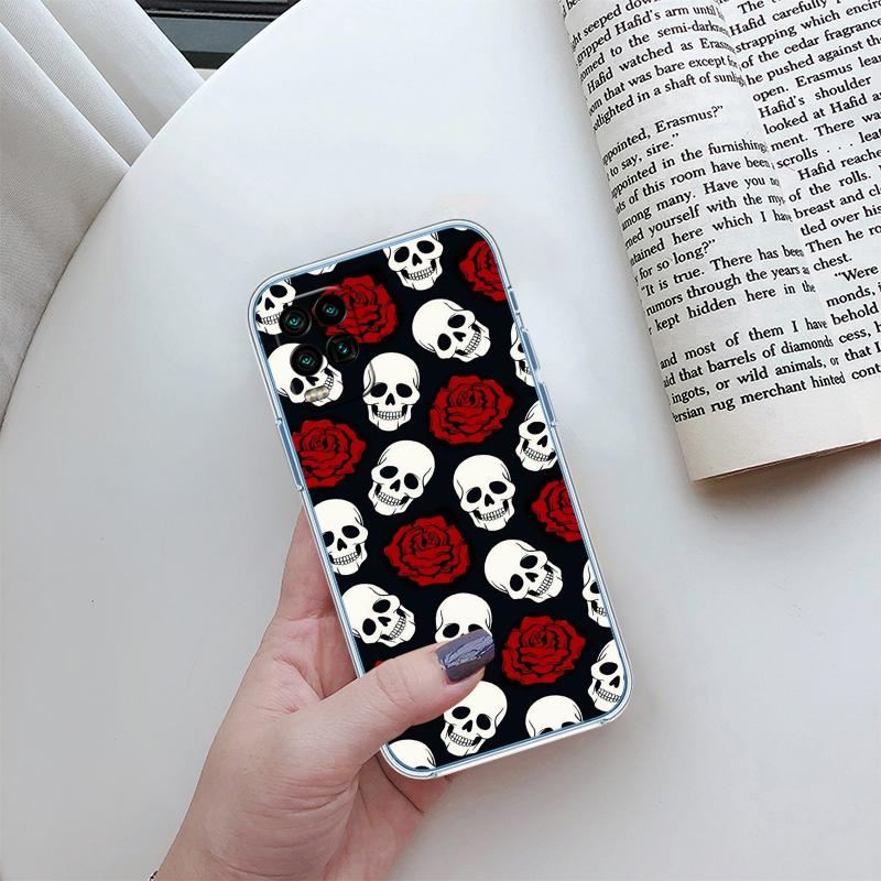 Skeleton Skull Transparent Phone Case for Motorola Moto G40 G04 G05 One Ace Action Fusion + Plus Hyper Macro Vision Zoom