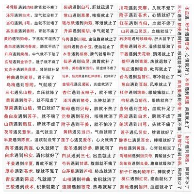 80 Interesting Texts Chinese Medicine with Graffiti Stickers Decorate Guitar Notebook Suitcase DIY Waterproof