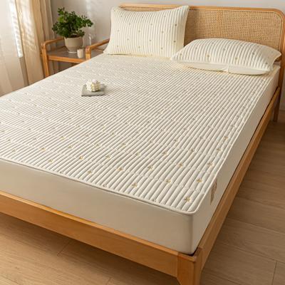 Soybean Antibacterial Fiber Cotton-padded Bedspread Four Seasons Thick Protective Cover Tatami Bedspread Dust-proof Bedspread