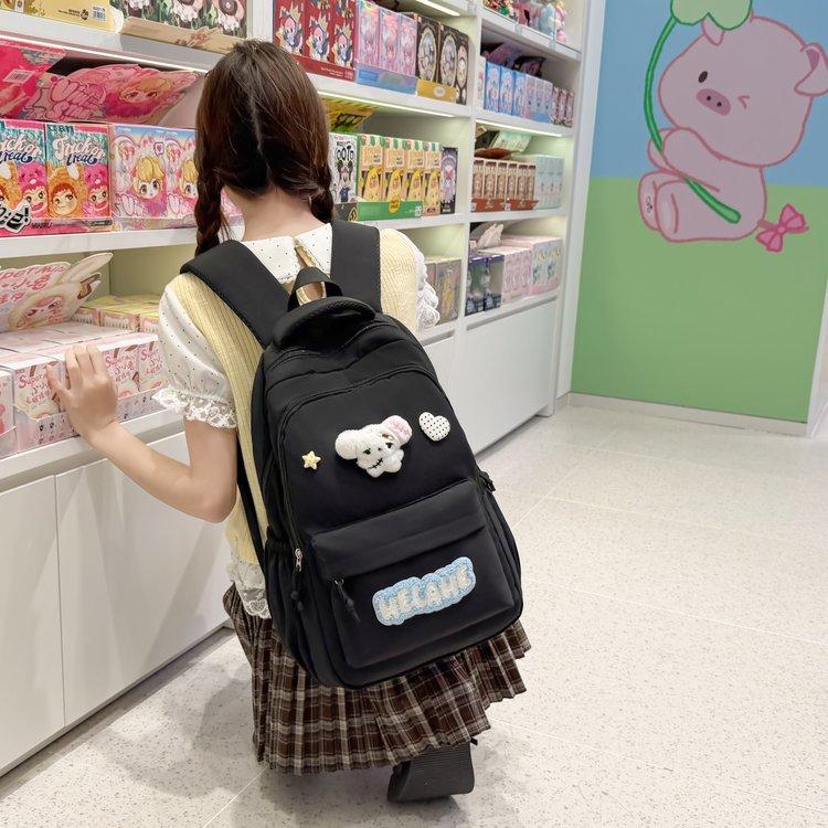 Schoolbag1011 new ins student versatile simple backpack backpack cute girl college student design waterproof schoolbag
