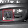 For Hyundai Tucson 2015- Sonata 2016- Front Seat Recliner Track Backrest Adjuster Switch Button Cover