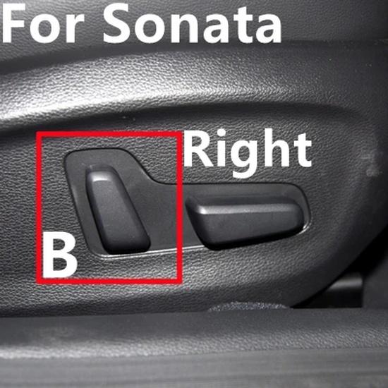 For Hyundai Tucson 2015- Sonata 2016- Front Seat Recliner Track Backrest Adjuster Switch Button Cover