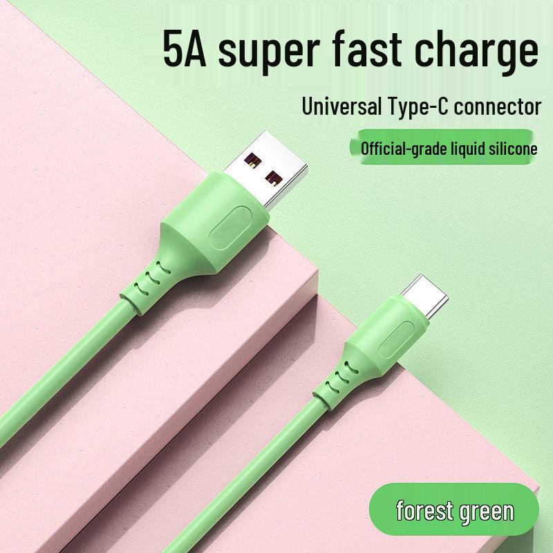 Liquid Macaron 5A Fast Charging Universal Flash Cable for Huawei & Xiaomi Type-C - Hot Seller