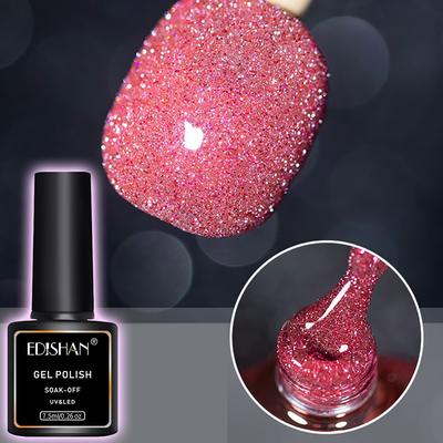 Pegamento para uñas con forma de diamante, esmalte de uñas, pegamento intermitente, pegamento de fototerapia, 30 colores
