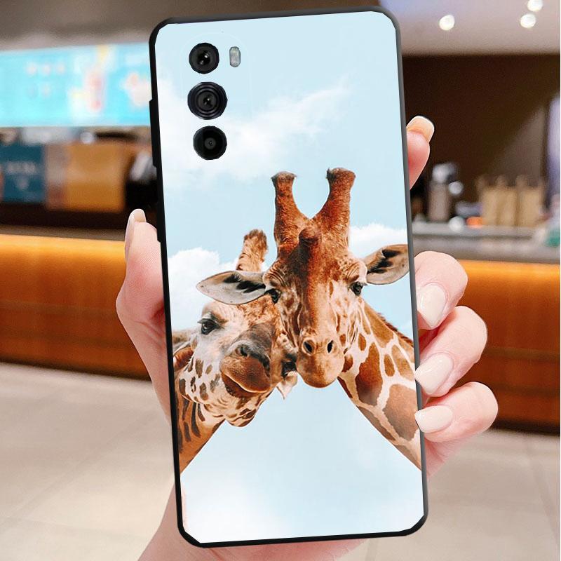 Telefoonhoesje Voor Motorola Edge 50 40 Pro 60 50 40 30 Ultra Neo Fusion Moto G85 G72 G53 G54 G84 G13 G32 Giraffe Anime
