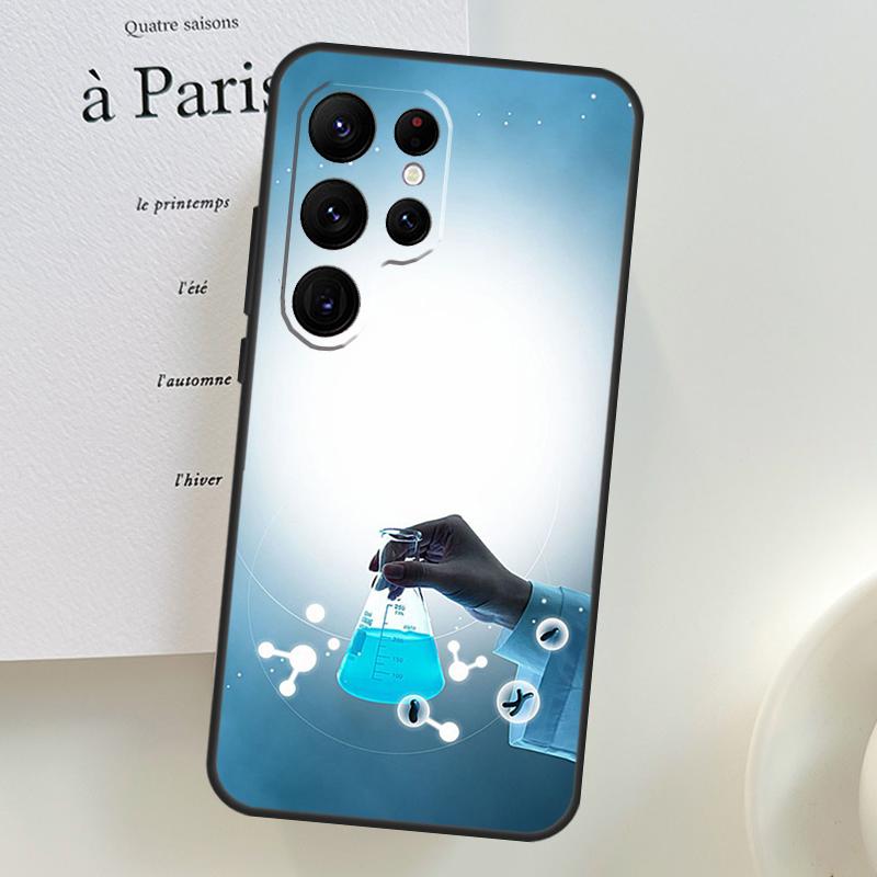 Vědecký Biologický Laboratorní Pouzdro Pro Samsung Galaxy S26 Ultra S24 S23 S22 S21 S25 Ultra S10 S20 Plus S25 FE Kryt Na Telefon