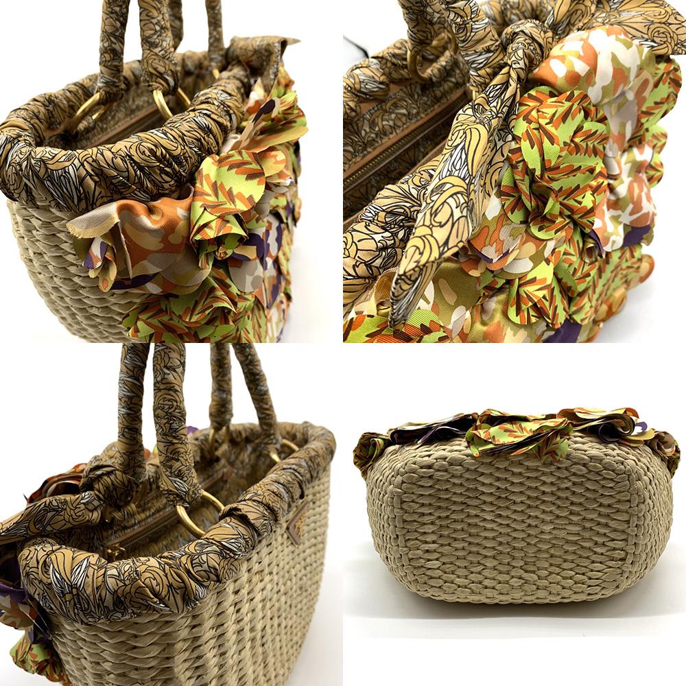 Used PRADAHandbag multicolor Raffia Women