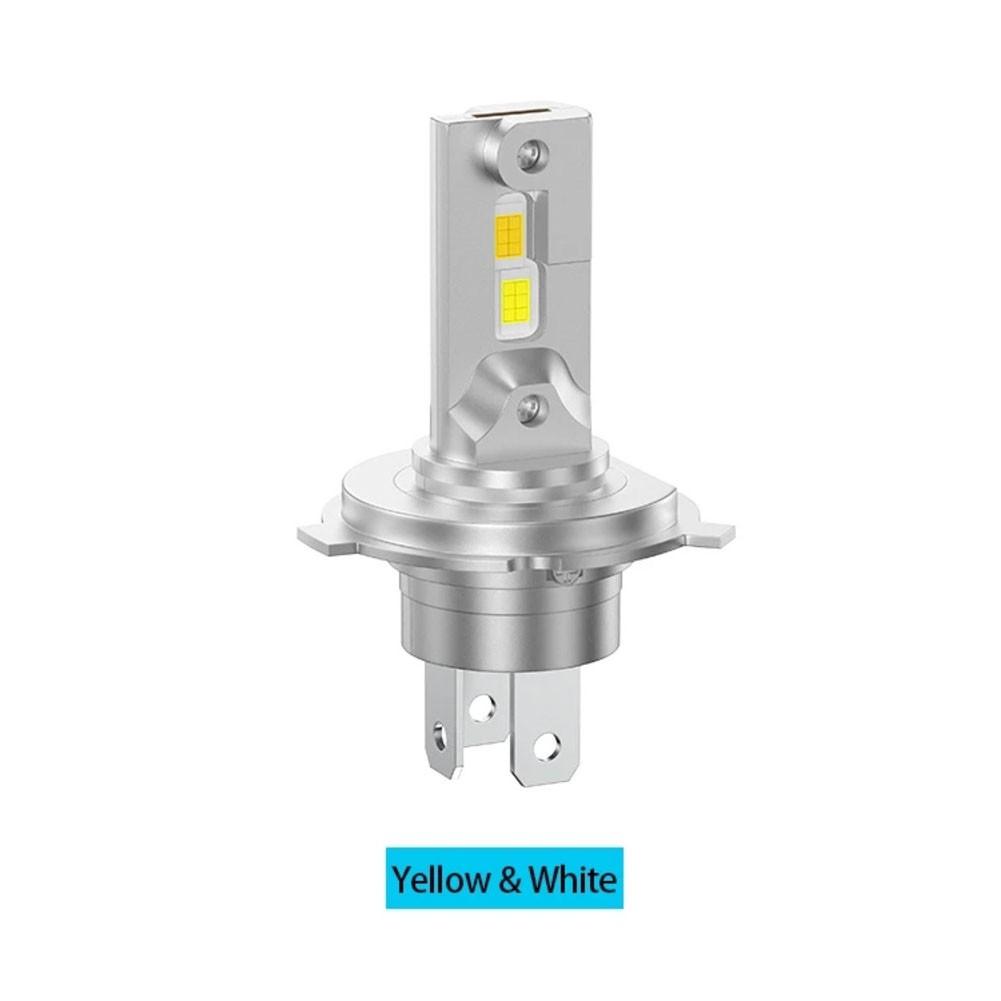 

Світлодіодні лампи H4 для фар 6000K Яскраве біле світло для автомобіля та мотоцикла H4-White Yellow