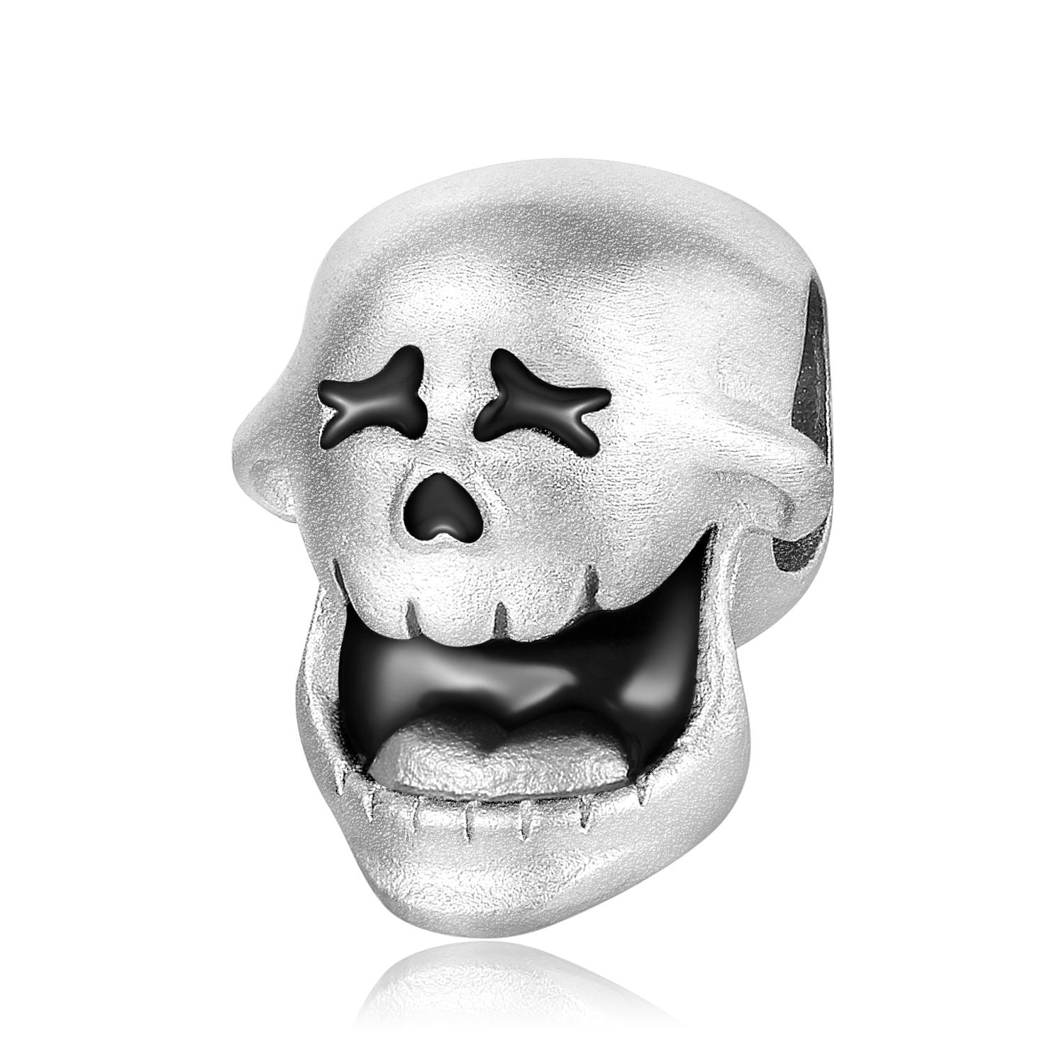 

Забавные смайлики, подвески, аутентичные стерлингового серебра 925 пробы, очаровательные бусины «сделай сам», для женщин, браслет, ювелирные изделия, мода