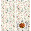 Colorful Floral Spring Plastic Placemats Set of 6,Summer Watercolor Flowers Place Mats,Washable Table Mats