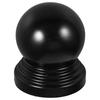 Black 76Mm Metal Ball Top Post Cap Decorative Fence Caps Perfect for Gate Posts Railings Stair Handrails and Outdoor Post