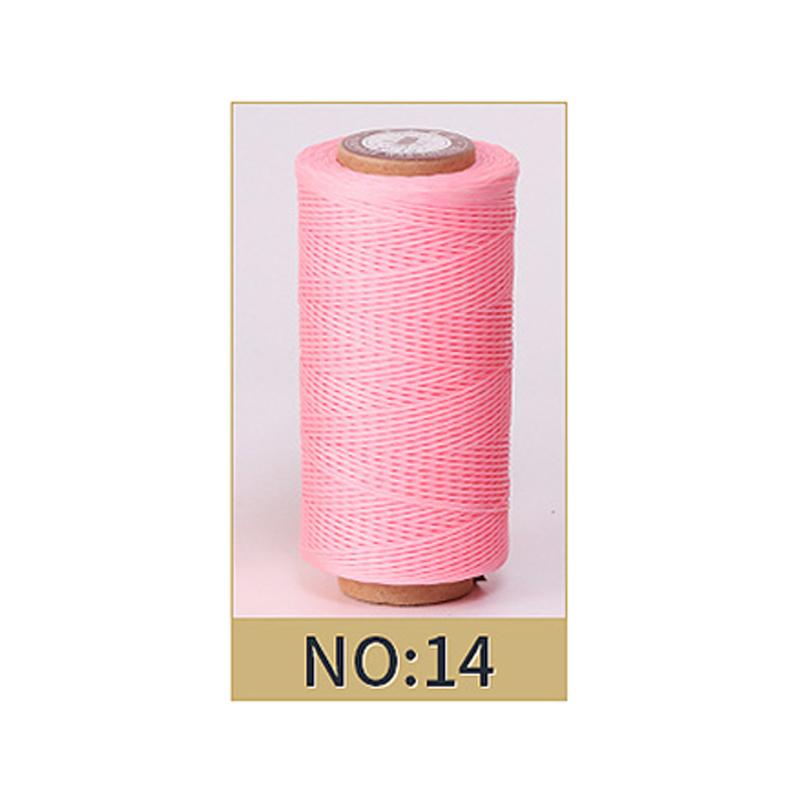 Hilo Encerado de 0,8 mm de Grosor para Cuero, Cordón Encerado para Manualidades DIY, Hilo para Coser a Mano, Hilo Plano Encerado para Coser