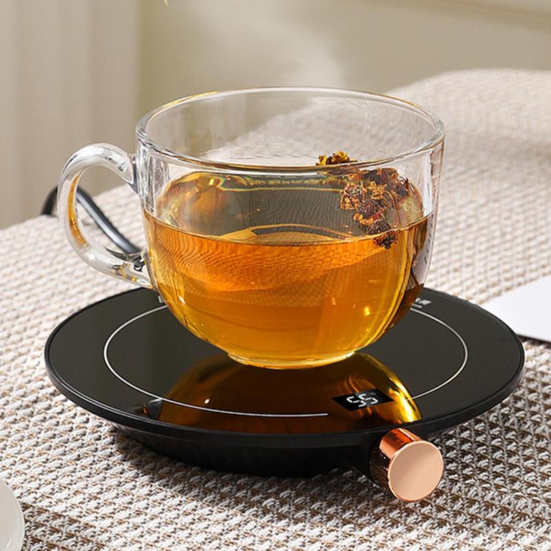 Coffee Mug Warmer Coffee Warmer Plate 18W Auto Shut Off Adjustable Temperature Control Smart Mug Heated Coffee Mug For Desk