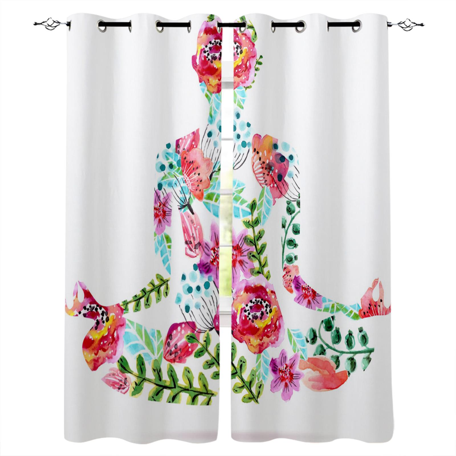 Розовые плотные шторы для йоги для детей — фото 10