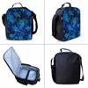 Schildkrötenmuster Dreiteiliges Rucksäcke Set für Jungen und Mädchen Beste Geschenke 2D Flacher Cartoon Schulrucksack für Kinder