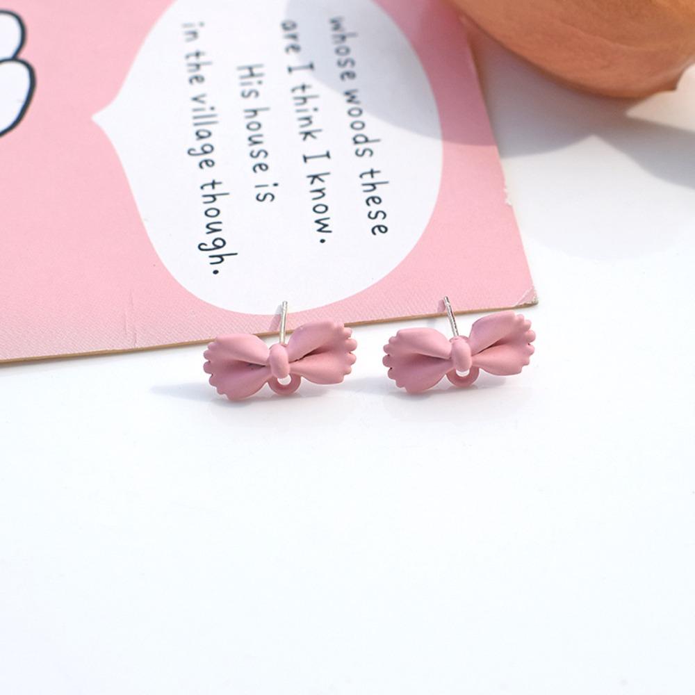 

5 Pairs Handmade Butterfly Earrings Base Colorful Minimalist Stud Earrings Connectors Alloy Versatile Earring Settings