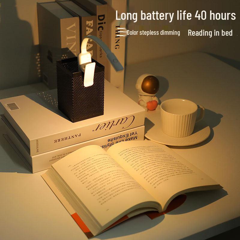 Rechargeable Mini Clip-On Reading Lamp - Dormitory & Bedside Study Light