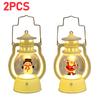 Christmas Portable Lantern Battery Operated Santa Claus Snowman Oil Lamp with Handle Xmas New Year Gifts for Table Decoration