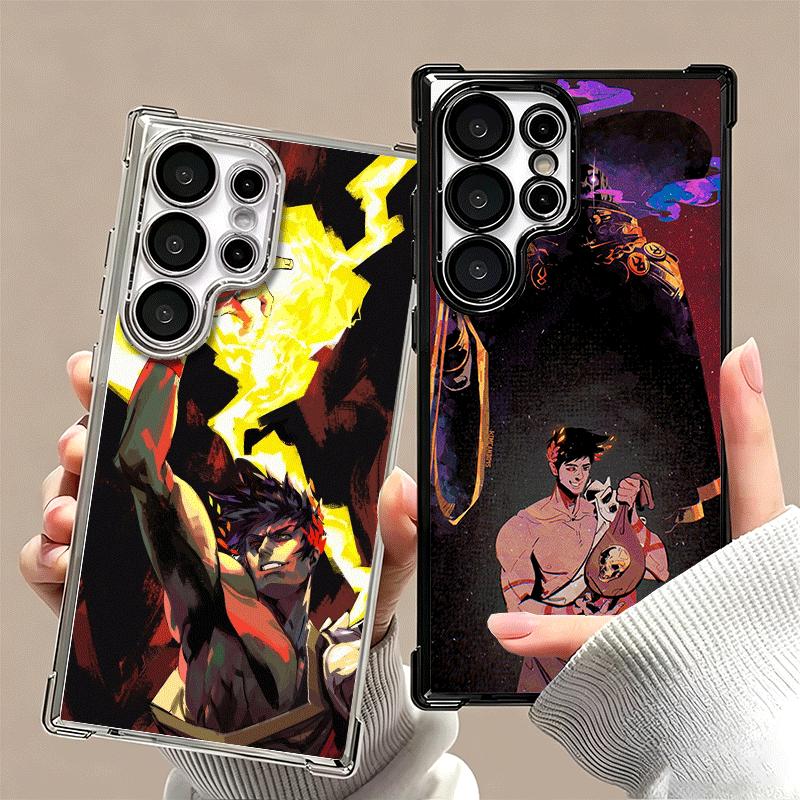 H-Hades A-Action Soft Phone Case For Samsung Galaxy S26 Ultra S25 Edge S24 FE S23 Plus S22 S21 + S20 Plating Anti-Fall Fundas