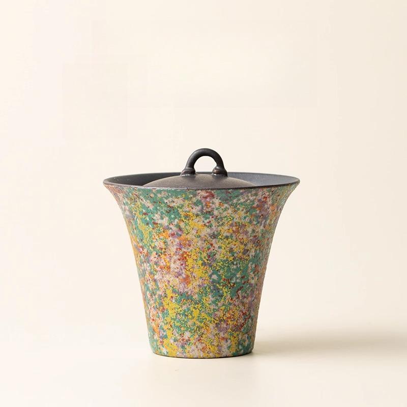 

Рок моя чайная крышка-чаша одинарная высококлассная 2025 новая китайская ретро бытовая чайный сервиз для кунг-фу керамическая чайная чаша пиала 200ml