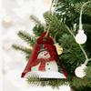 Iron Christmas Santa/Snowman Bells Hanging Pendant Home Festival Window Ornament Holidays Office Embellishment