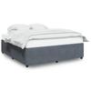 Bed Frame without Mattress Dark Grey 180 x 200 cm Velvet
