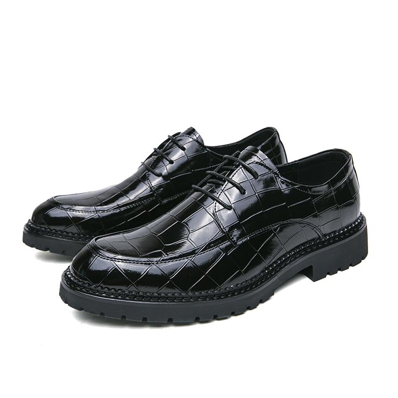 

Мужская кожаная обувь, дизайнерская брендовая обувь для вечеринок и ночных клубов, повседневные деловые туфли-оксфорды с острым носком, офисные, формальные, модные тенденции 44 чёрный