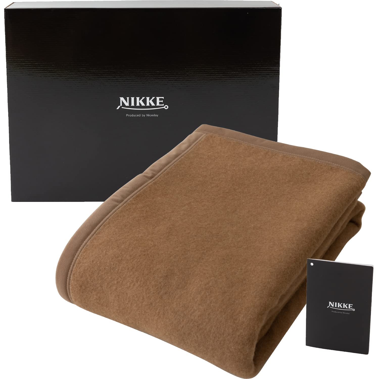 

Одеяло NIKKE x Nice Day Brown Single x 200 Camel Сделано в Японии Роскошь Контроль влажности Натуральный материал Зимнее теплое Удержание тепла Влагопоглощающее