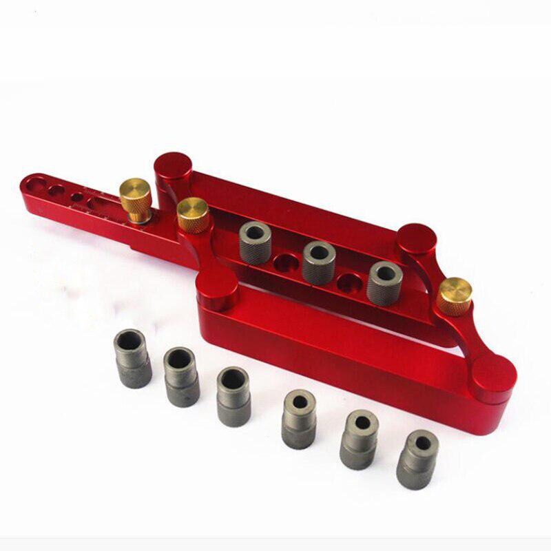 Self-centering Woodworking Doweling Jig Kit Drill Guide Puncher Locator Household Carpentry Tools