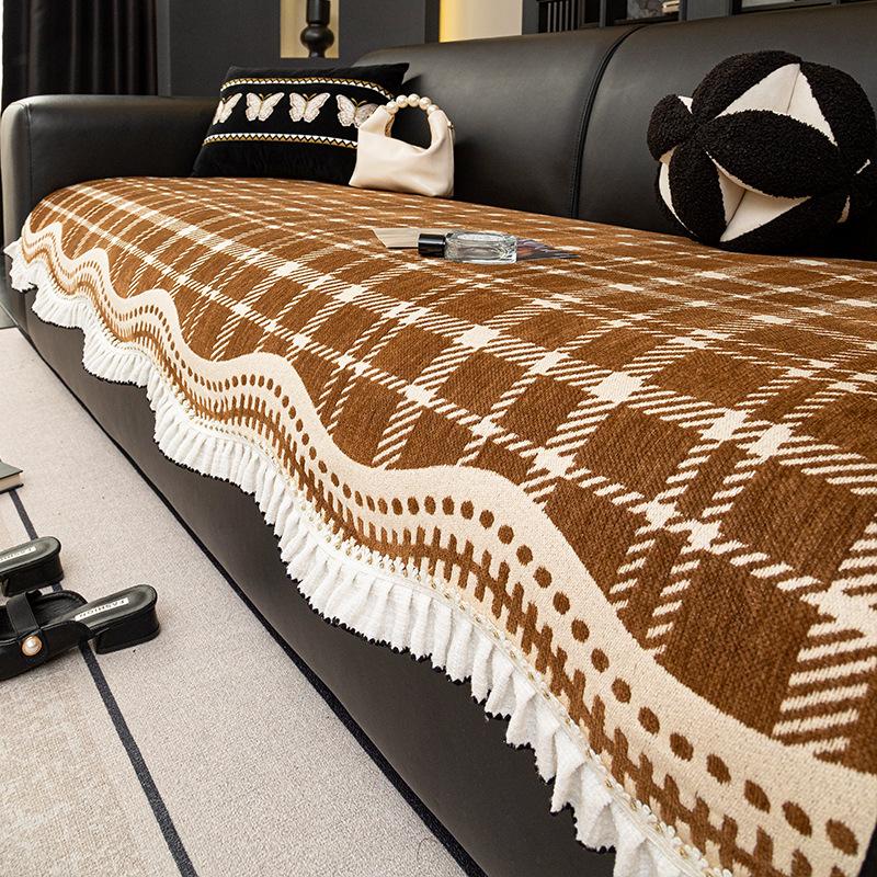 

Maillard Special-Shaped Irregular Sofa Cushion, Universal In All Seasons, Straight Row Non-Slip Sofa Seat Cushion New Cover Towel 90*70cm