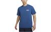 T Shirts Men's Blue Crew Neck Moderate Straight Fit FN3280-476