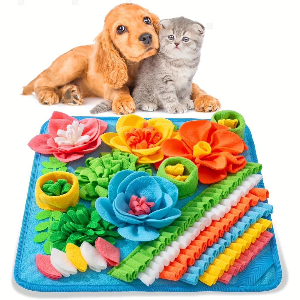 Pet Sniffing Feeding Mat for Dogs & Cats, Hide Treats, Relieve Boredom, Slow Feeding Enrichment Blanket