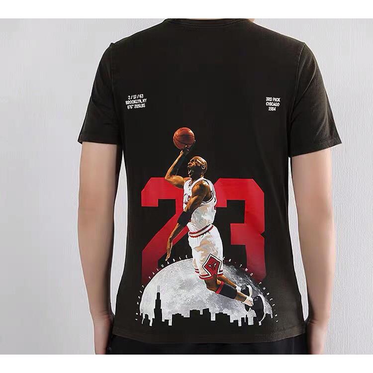 Jordan MJ 23 T Shirts Mens Crew Neck Moderate Straight Fit AQ3735-010