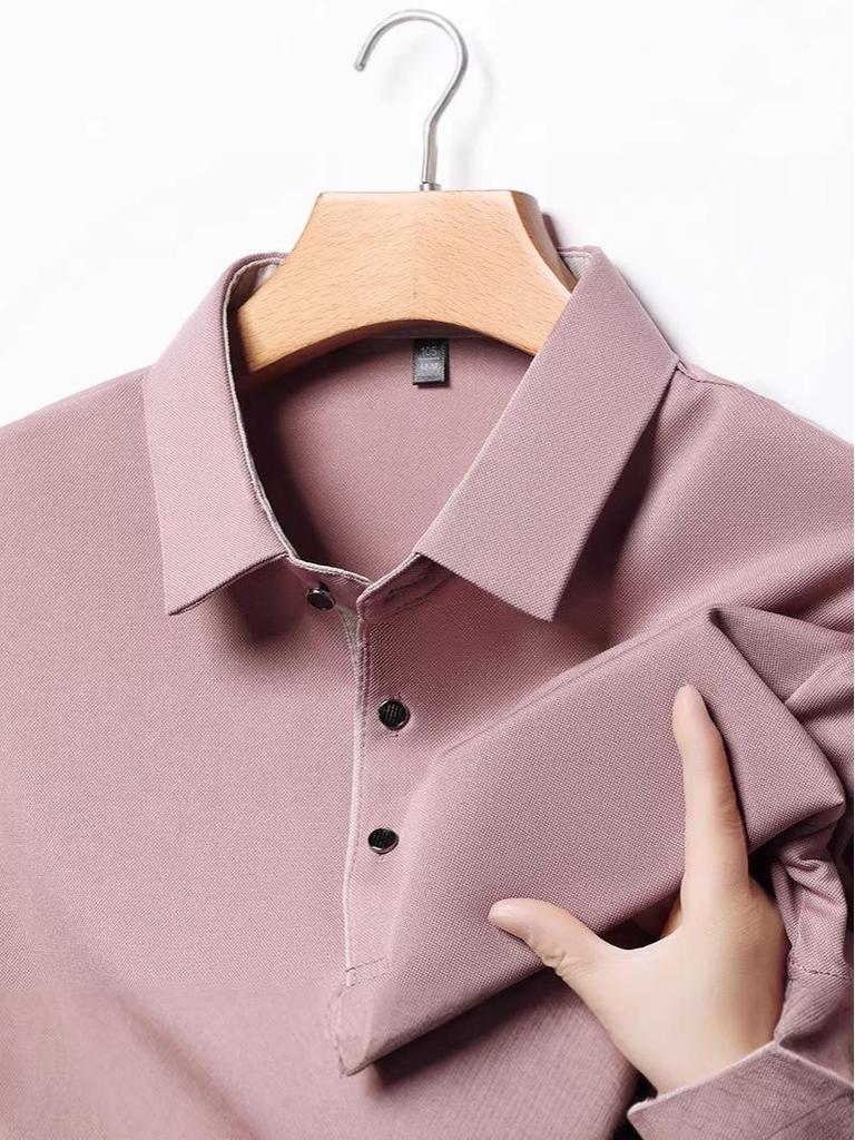 Men's Short-Sleeve Polo Shirt - Summer Fashion Lapel, Loose Fit, Casual Base Layer Top