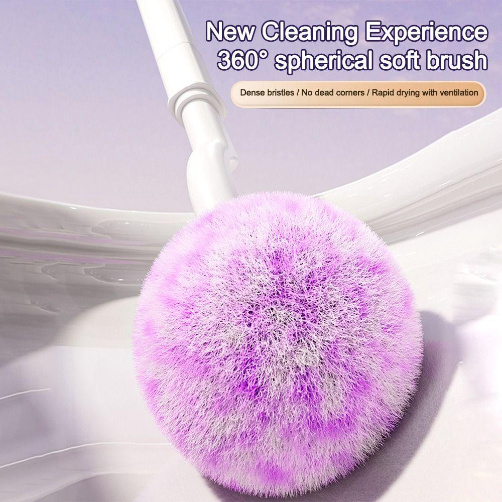 360 Degree Cleaning Toilet Brush Extended Handle Toilet Cleaning Brush  Bathroom Cleaning