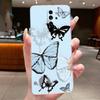 Custodia Per Xiaomi Redmi Note 8 Pro Note8 Capa Fiore Farfalla Protettiva Sottile Custodie Trasparente Morbido Silicone TPU Copri Telefono