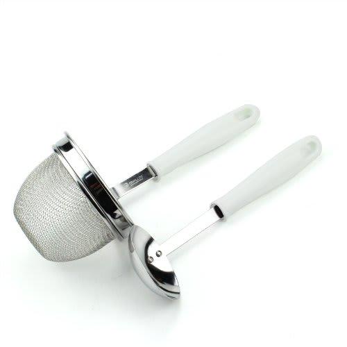 Pearl Metal Easy Wash Dishwasher-Safe Miso Strainer Set with Ladle [Made in Japan] C-8689