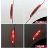 4Pcs New Protector Decal Door Sticker Safety Warning Anti-Collision Car Reflective Strips