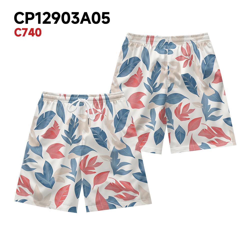 

European And American Tropical Rainforest Plant Elements Men S Casual Shorts Beach Pants XXXXL
