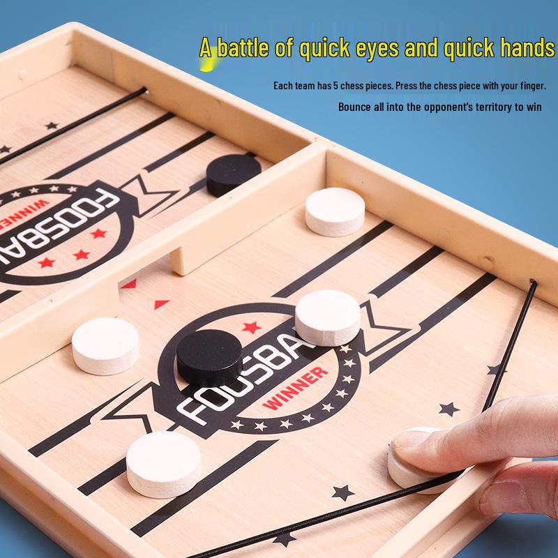 Kids' Educational Wooden Catapult Chess Game - Interactive Parent-Child Strategy Toy