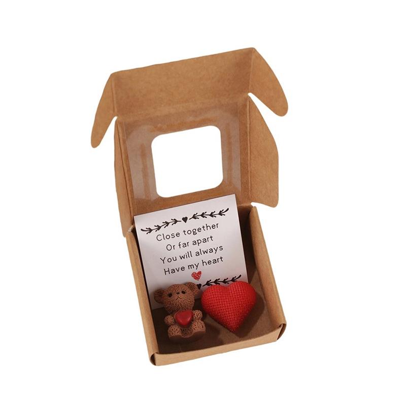 Handmade Mini Bear Little Bear In A Box My Little Worry Bears Mini Pocket Bears Hug With Emotional Uplifting Keepsake For Lovers