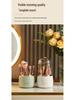 Elegant Rotating Makeup Brush & Cosmetic Storage Holder