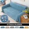 Waterproof Sofa Cover Solid Color Sofa Blanket Dust-Proof Anti-Slip Cloth For Bedroom Living Room Sofa Cushion Living Room Decor