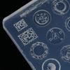 Nail Art Mini Dinner Plate Mold 3D Relief Manicure Templates Nail Art Transparent Silicone Nail Mold