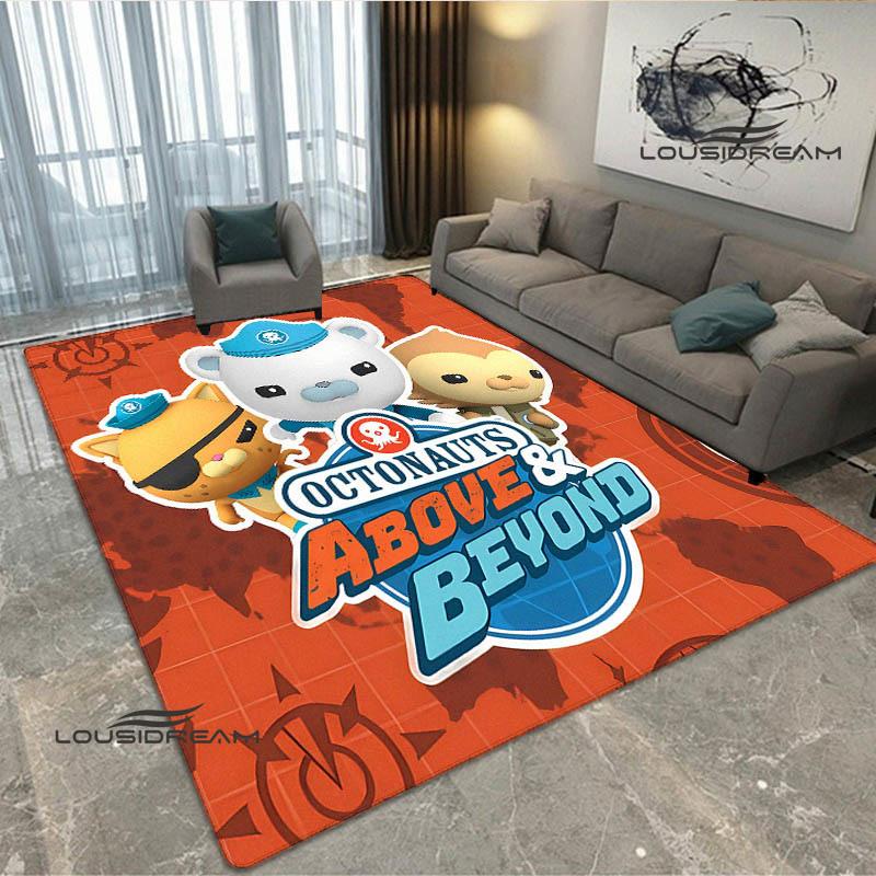 3D The-Octonauts cartoon printed carpet Living room bedroom non-slip carpets Yoga mat Outdoor carpet kawaii rug birthday gift