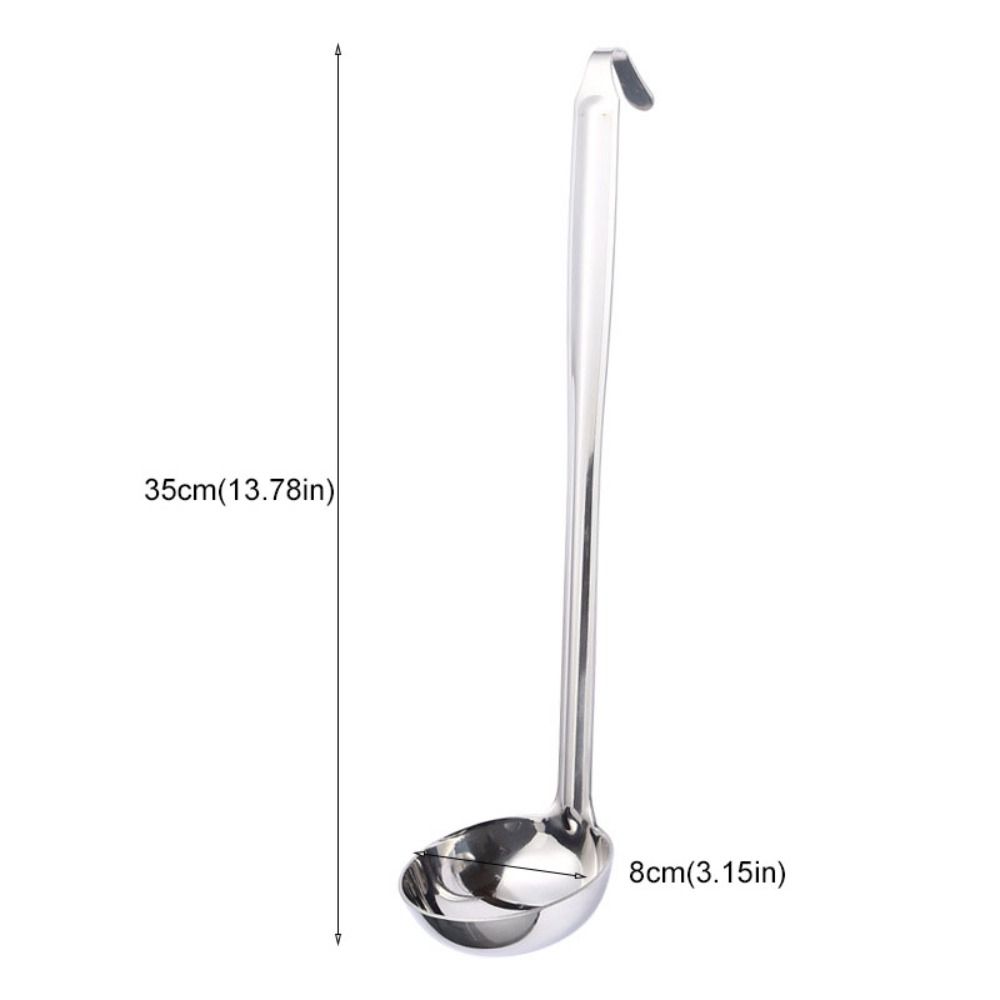 Rust-proof Soup Ladle Stainless Steel Slotted Spoon Practical Colander  Hotpot